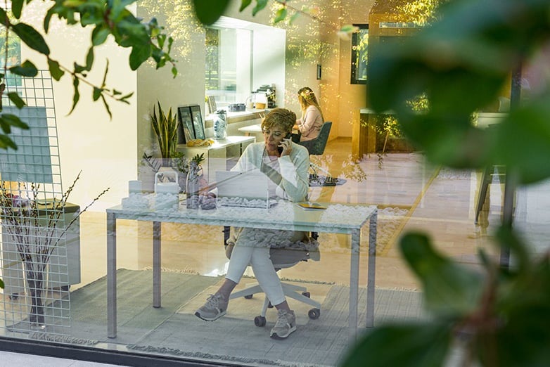office with natural light