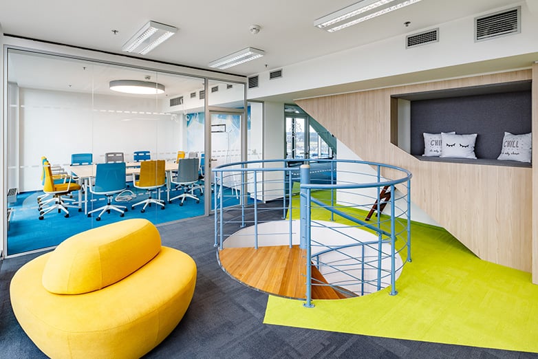 how colour influences the office