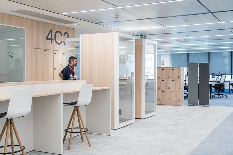 Image of two soundproof booths